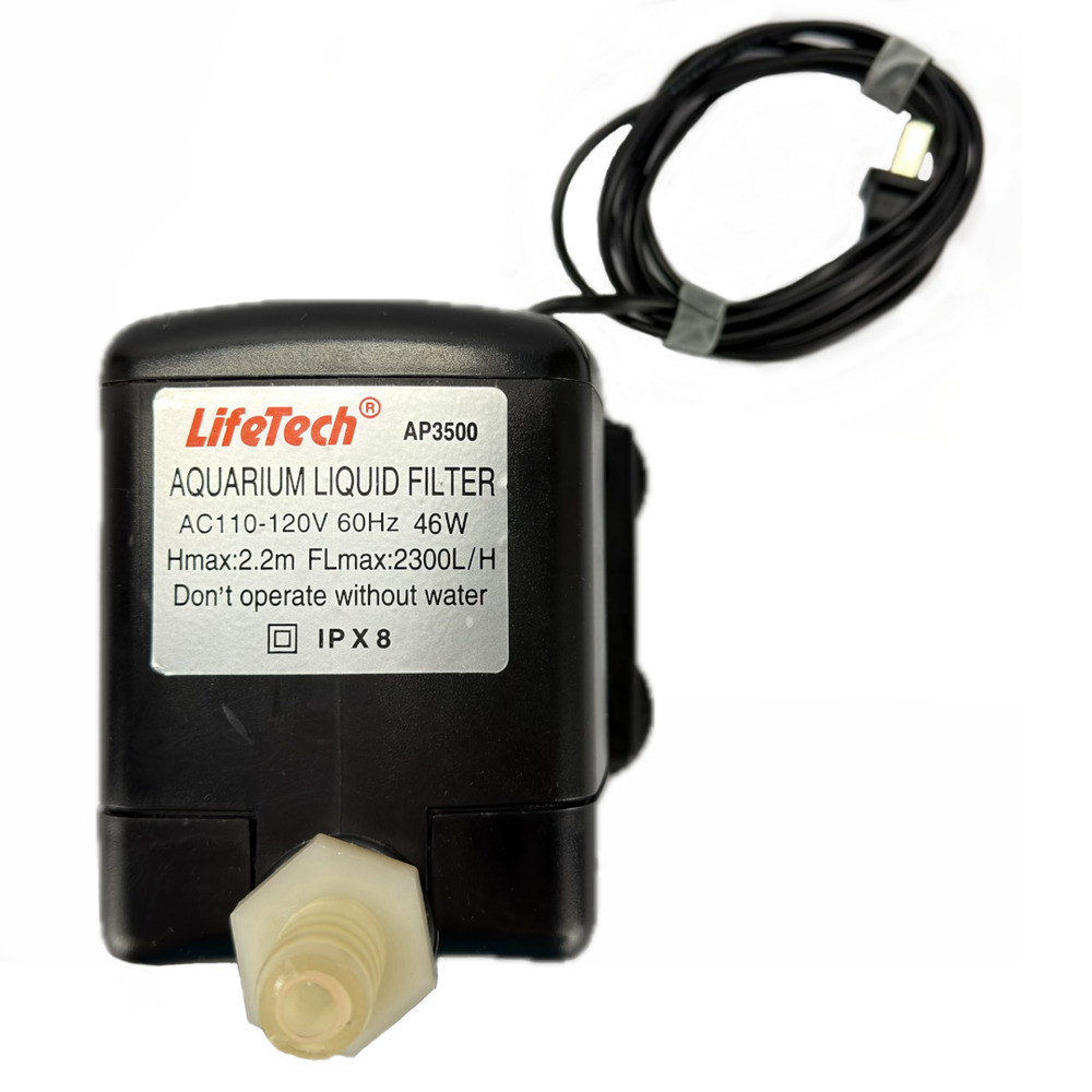 LifeTech AP3500 Aquarium Liquid Filter Sumersible Water Pump 46W AC110-120V 60Hz